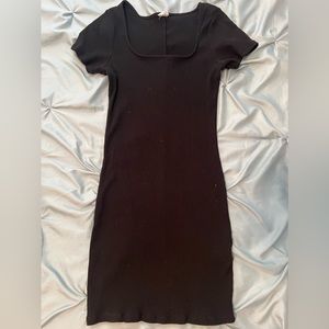 Cotton On square neck mini dress - Black - Medium